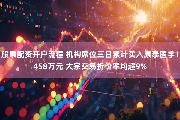 股票配资开户流程 机构席位三日累计买入康泰医学1458万元 大宗交易折价率均超9%
